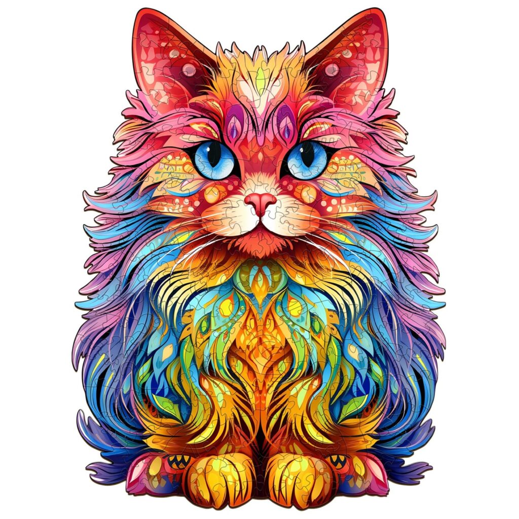 Wooden Jigsaw Puzzle-Persian Cat 3