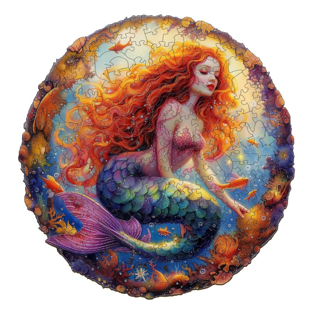 Wooden Jigsaw Puzzle – Elegant Mermaid