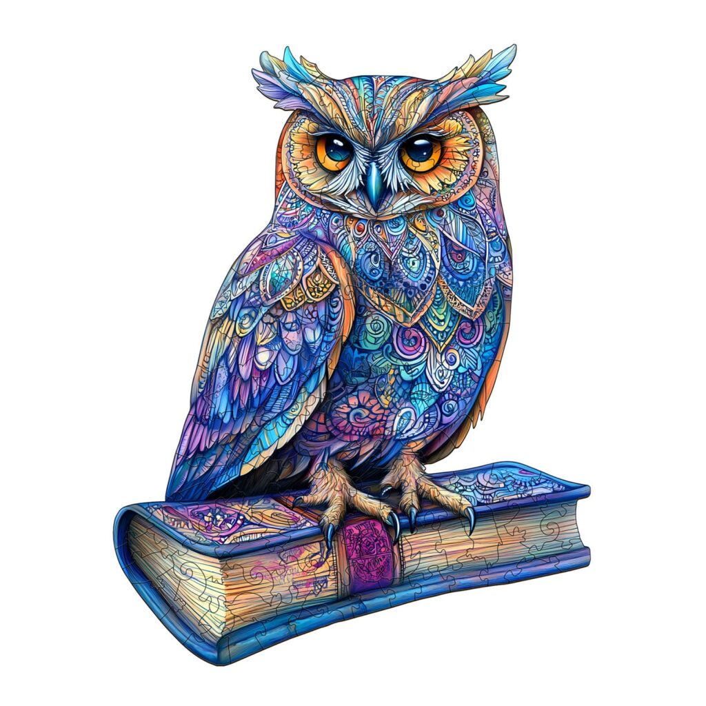 Wooden Jigsaw Puzzle – Elegant Owl